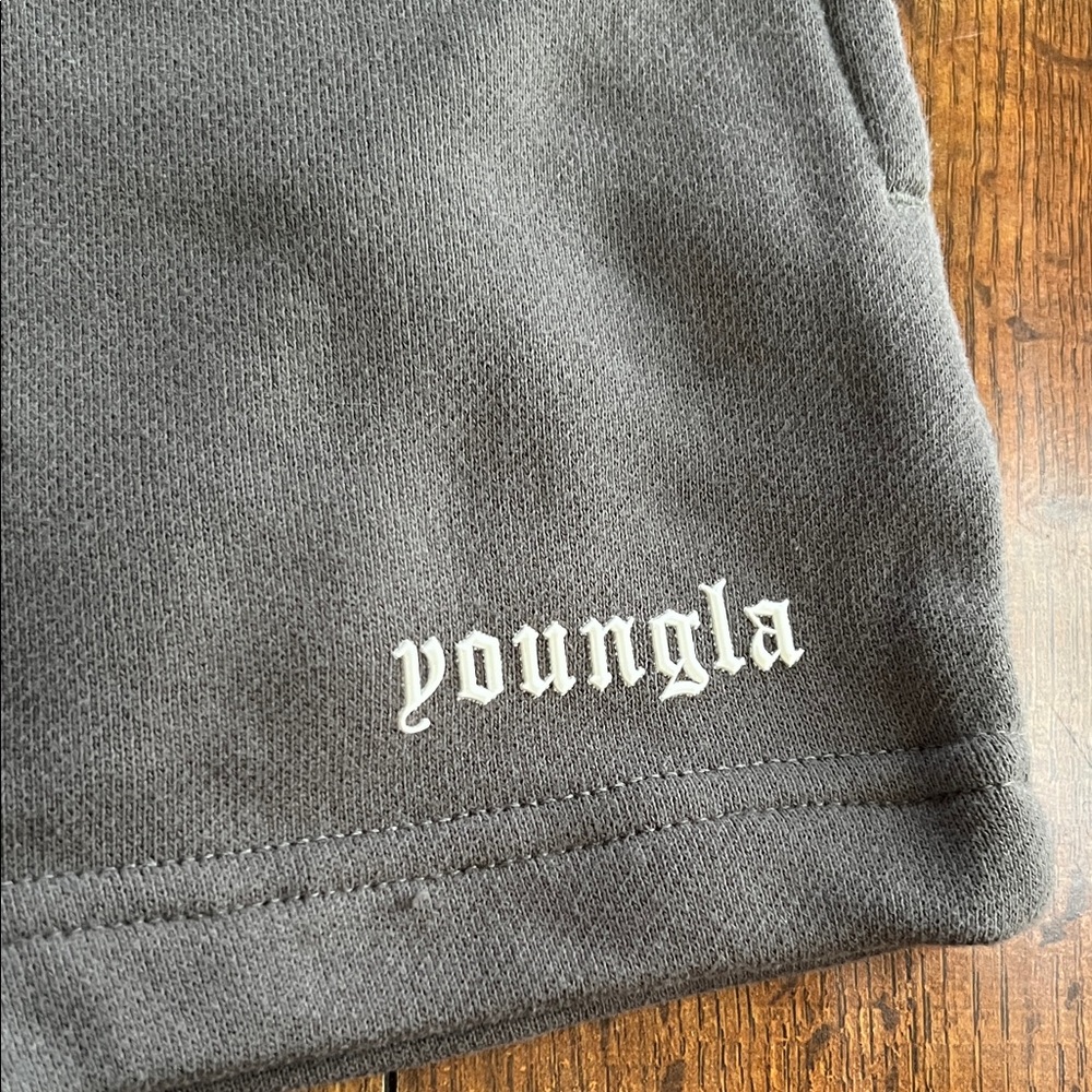 YoungLA Charcoal Women's Athletic Shorts - Picture 2 of 4